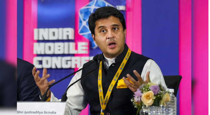 According to telecom minister Jyotiraditya Scindia, India will distribute satellite internet spectrum through an administrative process.