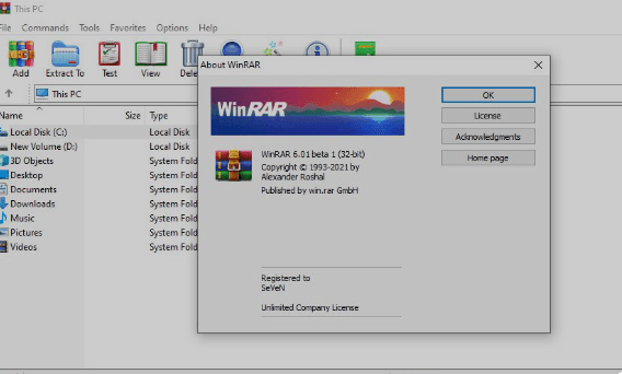 WinRAR x64 6.01 Beta 1